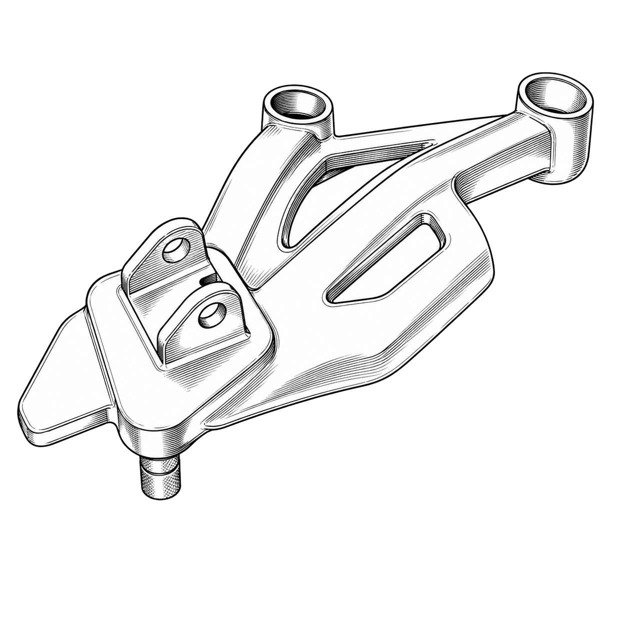 Footrest Front Hanger Right Hand Side
